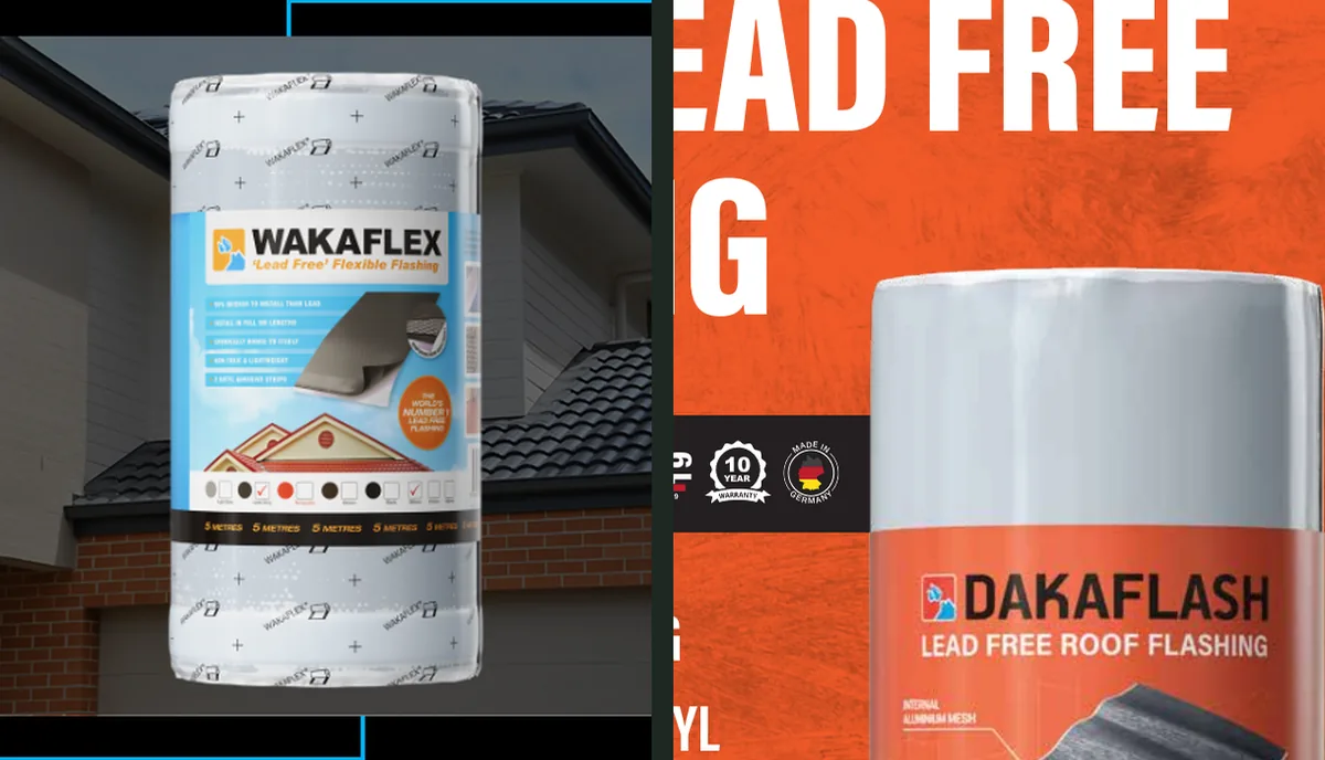 Wakaflex and Dakaflash lead-free roof flashing product rolls